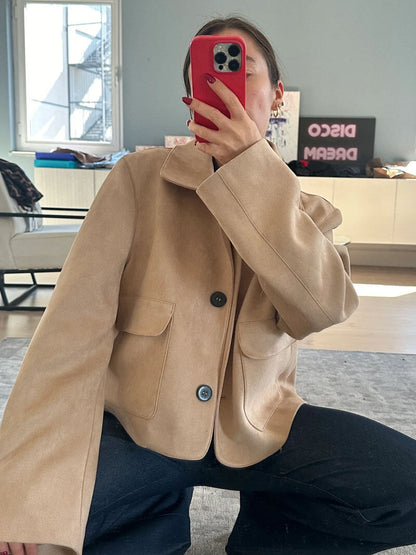 The Marissa Faux Suede Jacket